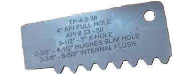 TP-4-2-38 | Rotary Shouldered Connection Thread Form Profiles | Tapered Thread Form Profile Gages | Thread Form Profiles