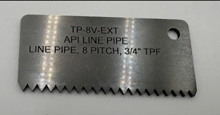 TP-8V | Tubing &amp; Casing Form Profiles | Tapered Thread Form Profile Gages | Thread Form Profiles