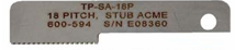 TP-SA-__P | Straight Thread Form Profile Gages | Thread Form Profiles