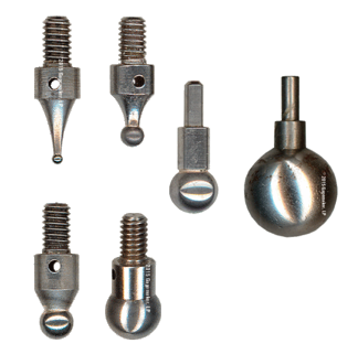 Gagemaker T072 API Contact Points for Lead &amp;amp; Taper Gauges | 0.072″ Diameter | 8 TPI | Threaded Shank